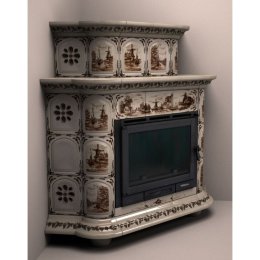 Каминная облицовка КимрПечь Прованс угловая двухъярусная Голландия